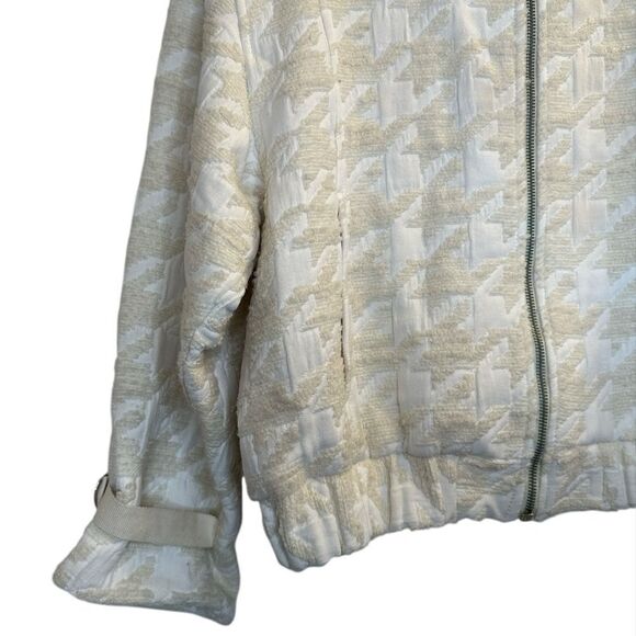 ZARA Vintage Quilted Cream Sherpa Jacket NWT - Picture 5 of 15